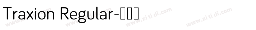 Traxion Regular字体转换